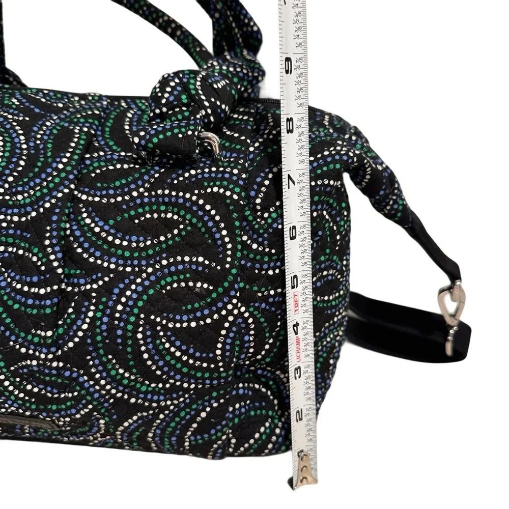 Vera Bradley Perfect Companion Satchel Handbag Adjustable Shoulder Strap Black - Picture 14 of 17